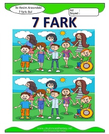 İki Resim Arasındaki Farkı Bul Etkinliği